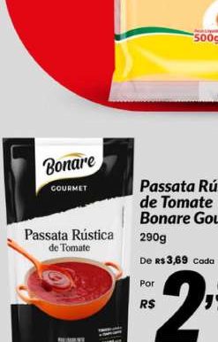 Passata Rústica de Tomate Bonare Gourmet