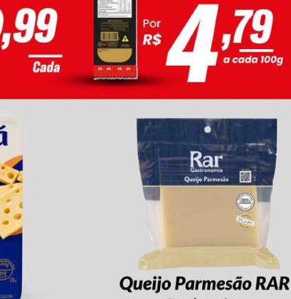Queijo Parmesão RAR Fracionado