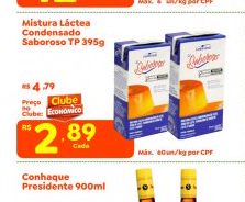 Mistura Láctea Condensada Saboroso TP 395g